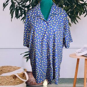 Vintage Pineapple Button Down Shirt